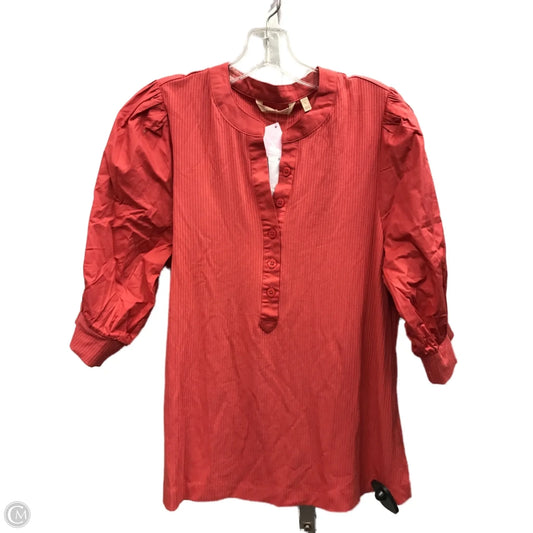 Top Short Sleeve By Soft Surroundings In Coral, Size: L
