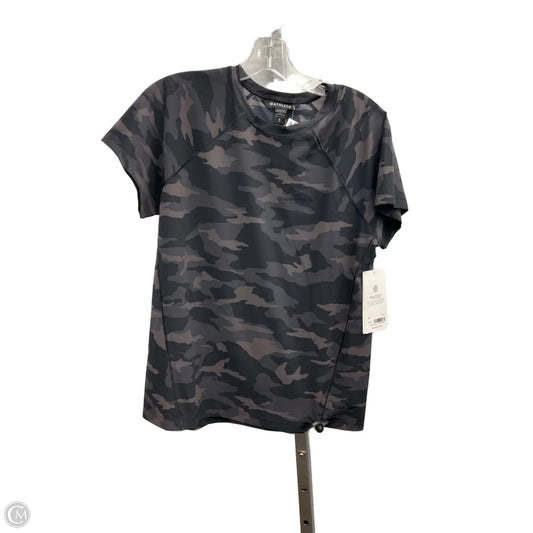 Athletic Top Short Sleeve By Athleta In Camouflage Print, Size: S
