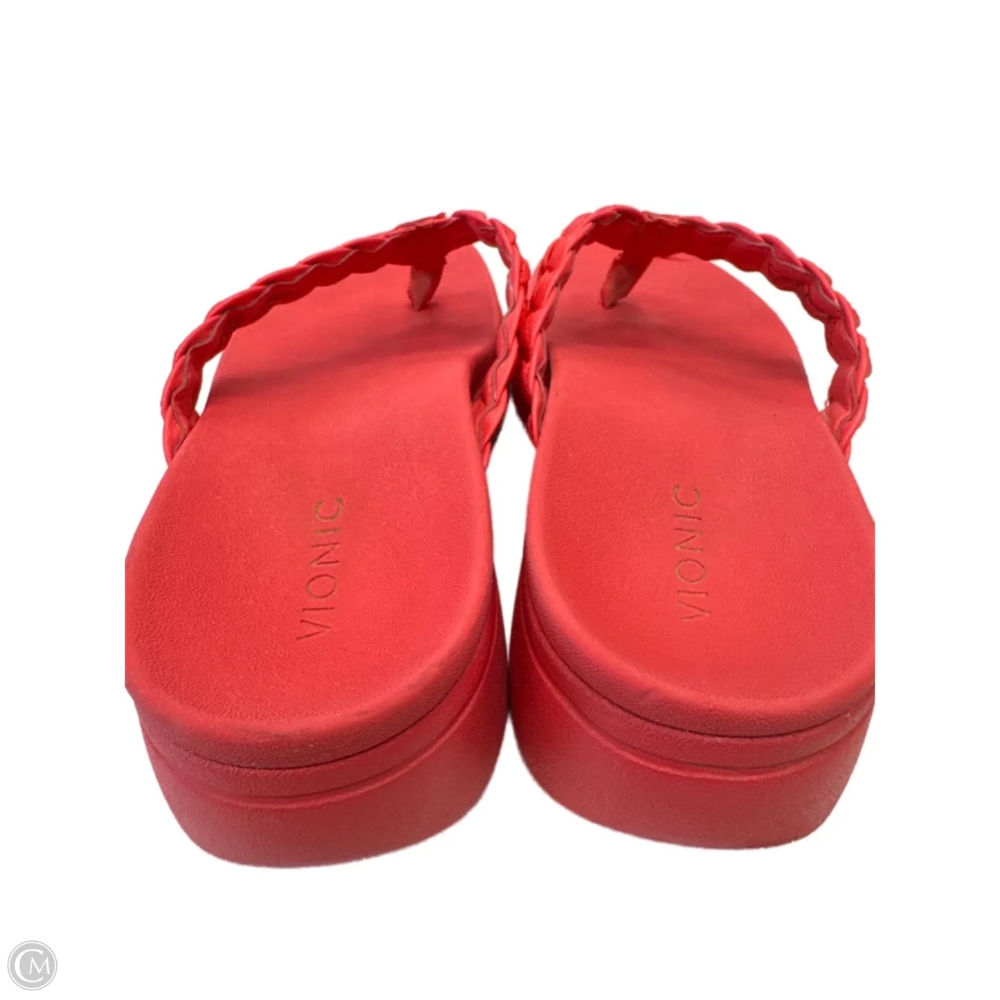 Sandals Flip Flops By Vionic In Orange, Size: 8