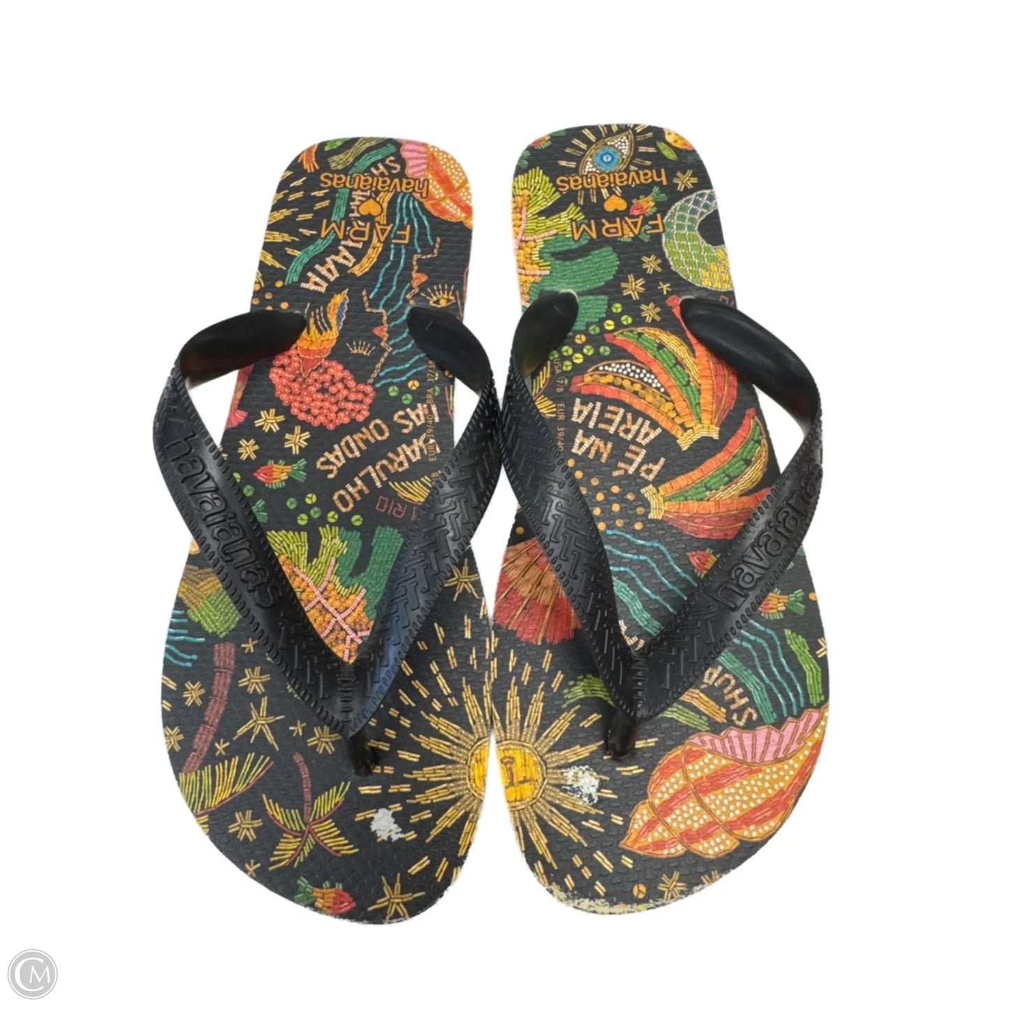 Sandals Flip Flops By Havaianas In Multi-colored, Size: 7