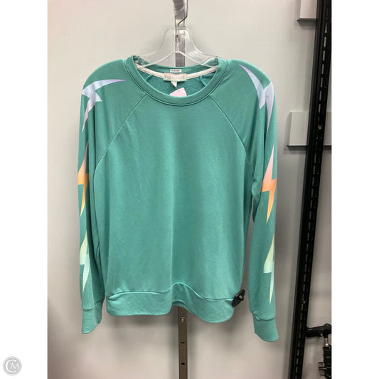 Athletic Top Long Sleeve Crewneck By Cmc In Green, Size: S