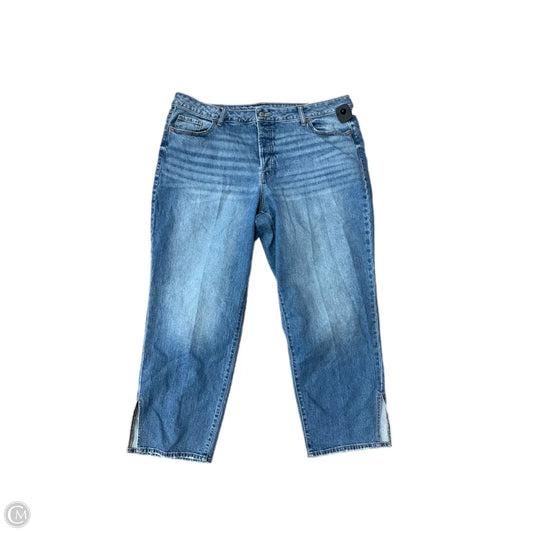 Jeans Cropped By Old Navy In Blue Denim, Size: 22