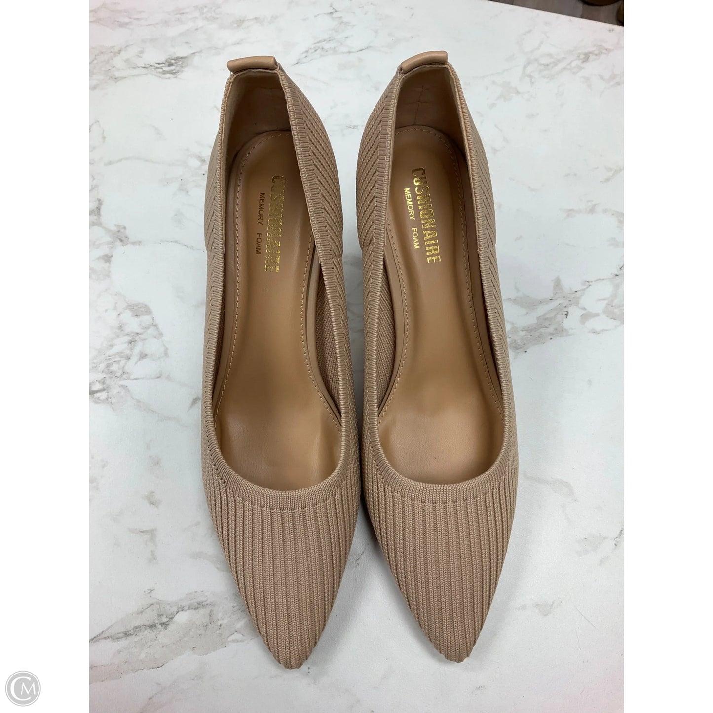 Shoes Heels Kitten By Cushionaire In Tan, Size: 8.5