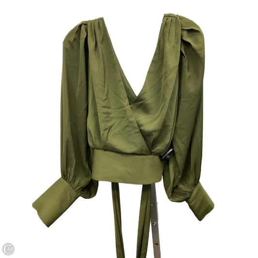 Top Long Sleeve By Banana Republic In Green, Size: 8