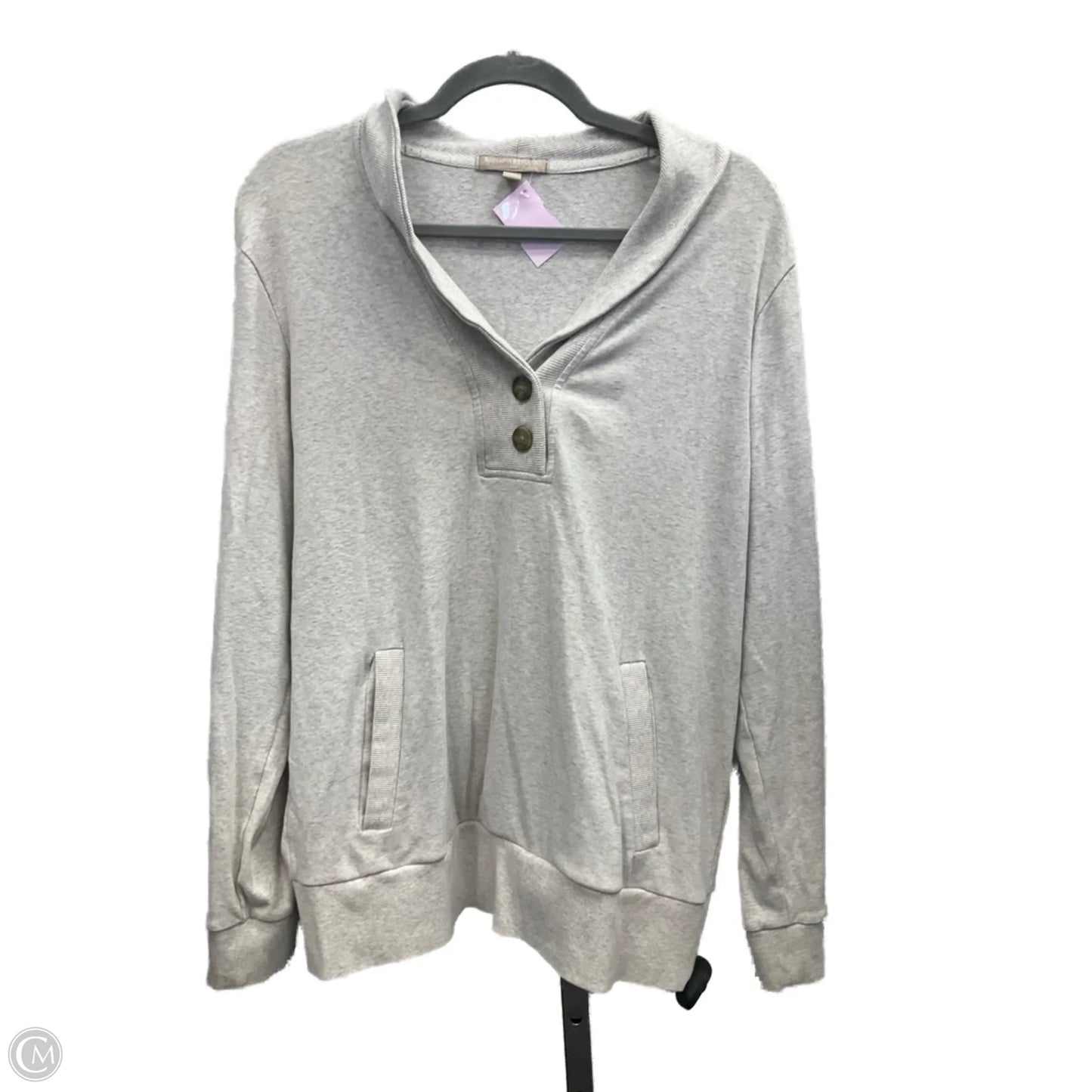 Top Long Sleeve By Banana Republic In Beige, Size: L