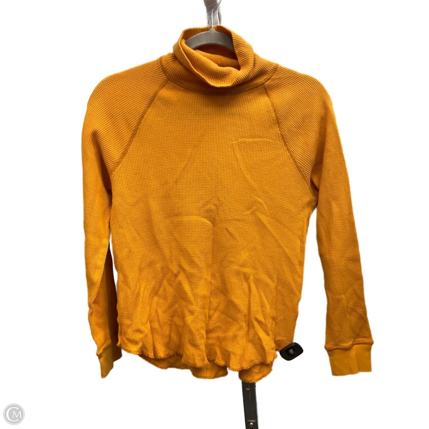 Top Long Sleeve By Everlane In Yellow, Size: M