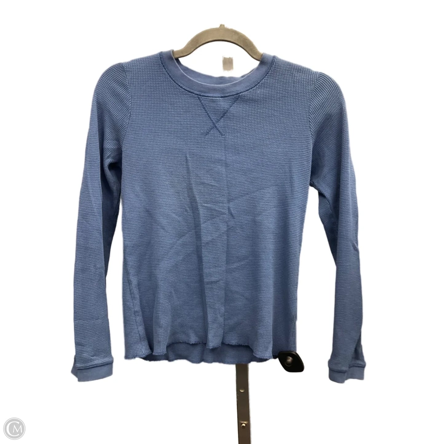 Top Long Sleeve Basic By Everlane In Blue, Size: M