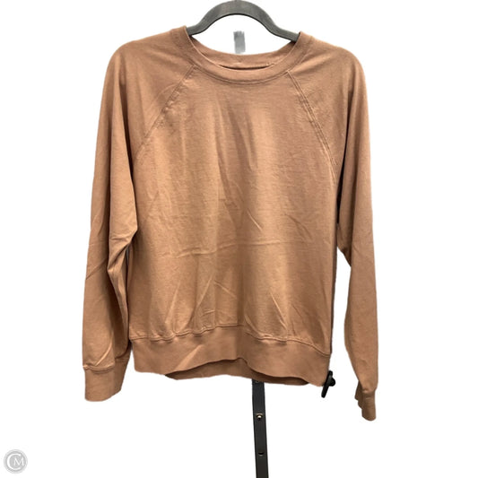 Top Long Sleeve By Everlane In Brown, Size: M