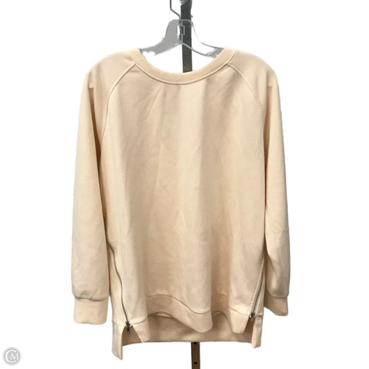 Top Long Sleeve By Arabess In Cream, Size: M