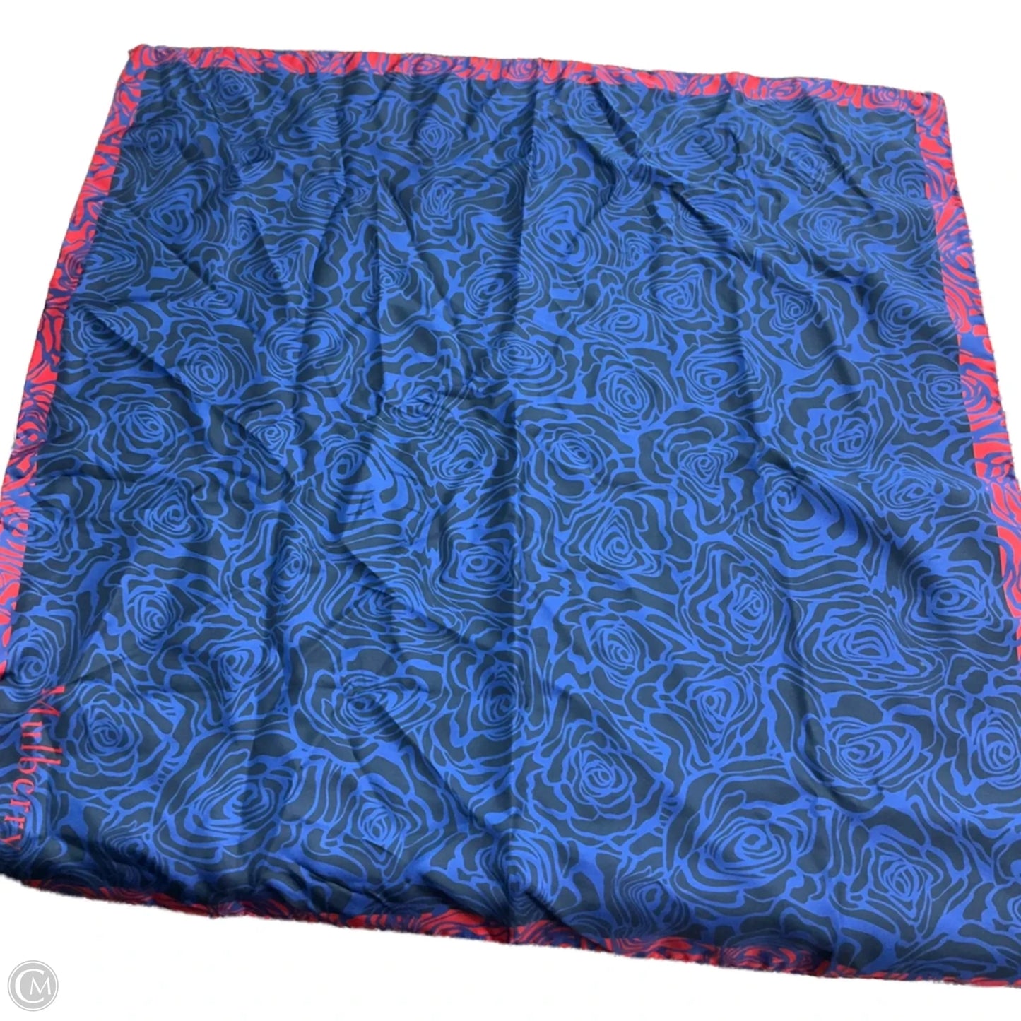 Shawl Luxury Designer By Mulberry In Blue & Red