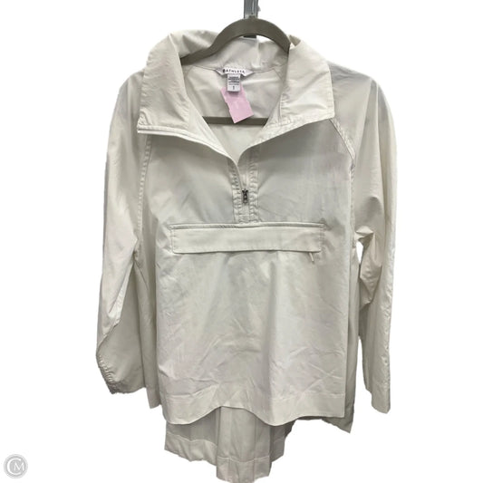Top Long Sleeve By Athleta In White, Size: S