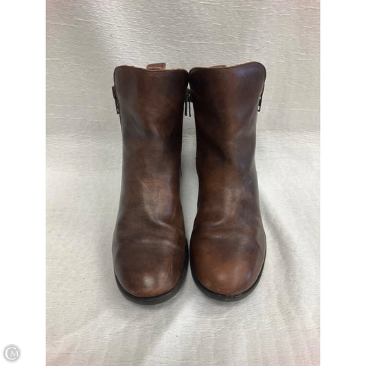 Boots Ankle Heels By Born In Brown, Size: 8