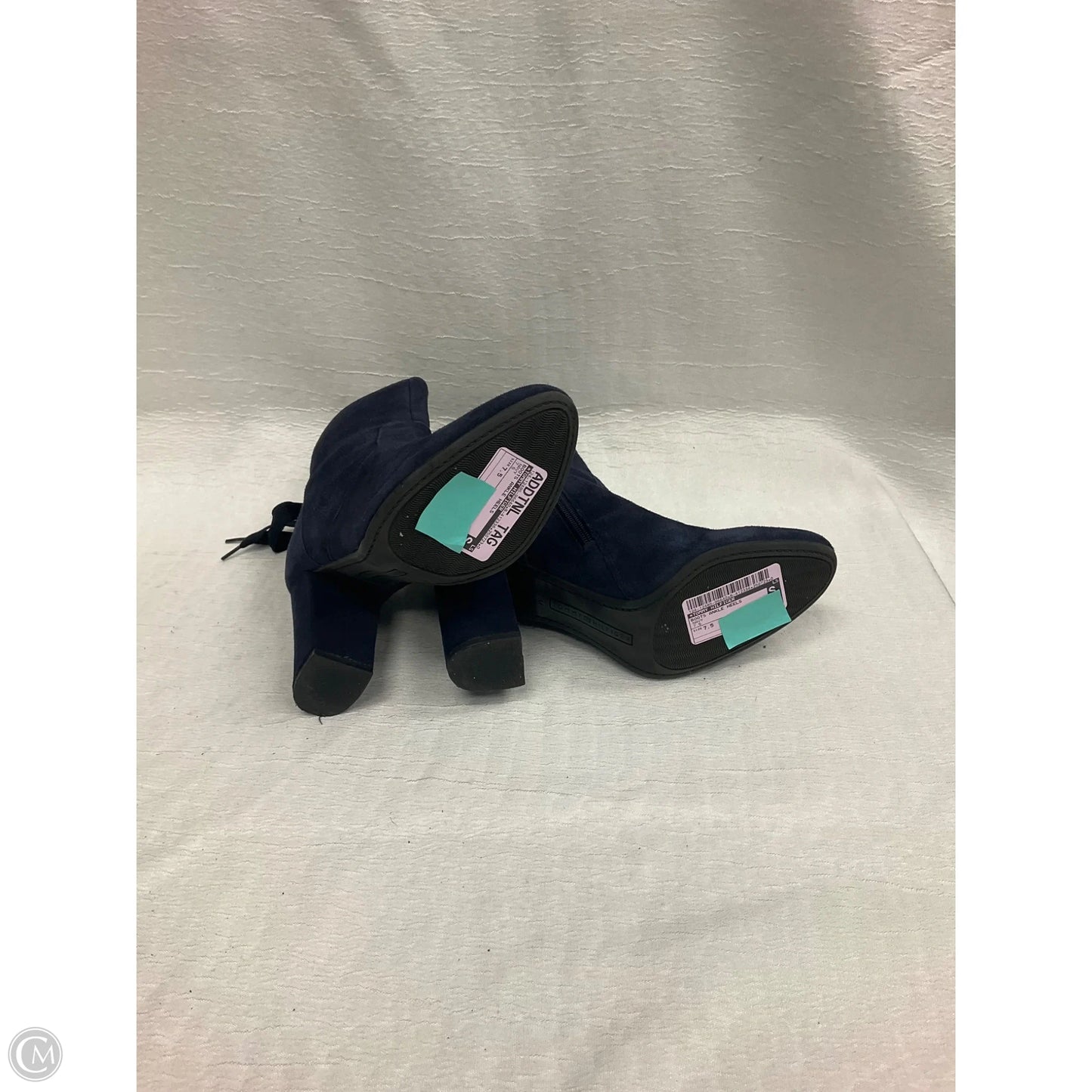 Boots Ankle Heels By Tommy Hilfiger In Navy, Size: 7.5