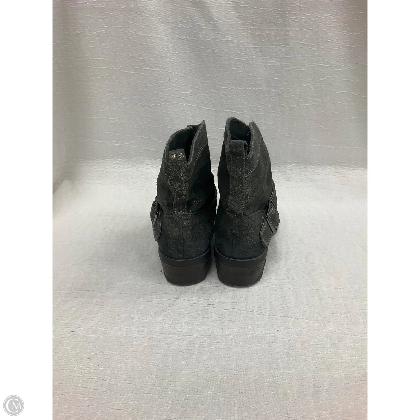 Boots Ankle Heels By Naughty Monkey In Silver, Size: 8