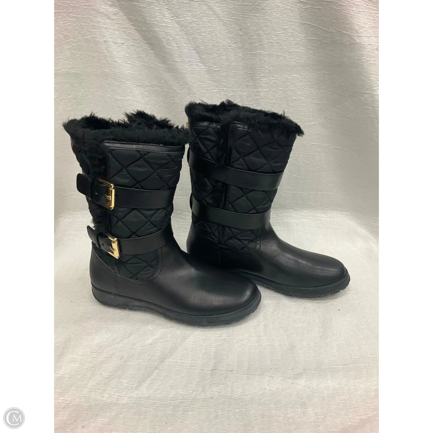 Boots Designer By Michael Kors In Black, Size: 8