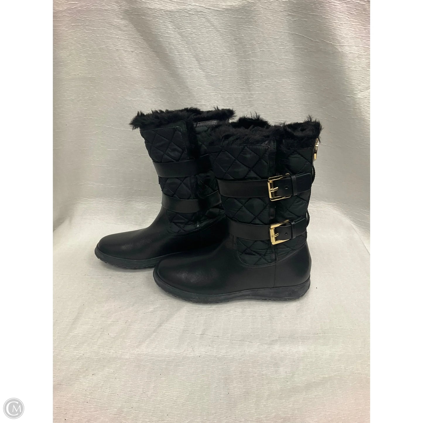 Boots Designer By Michael Kors In Black, Size: 8