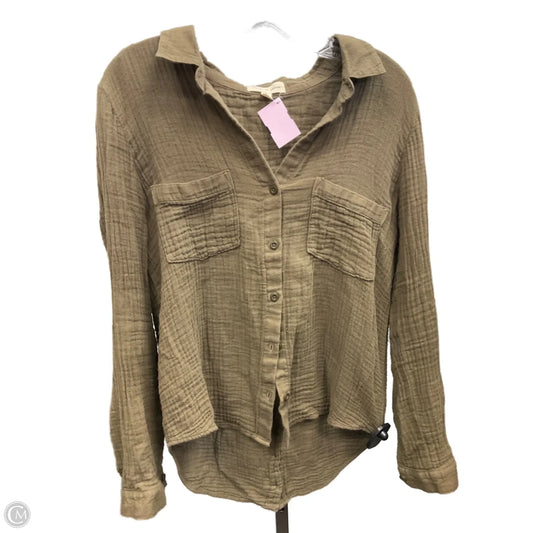 Top Long Sleeve By Cloth & Stone In Green, Size: M