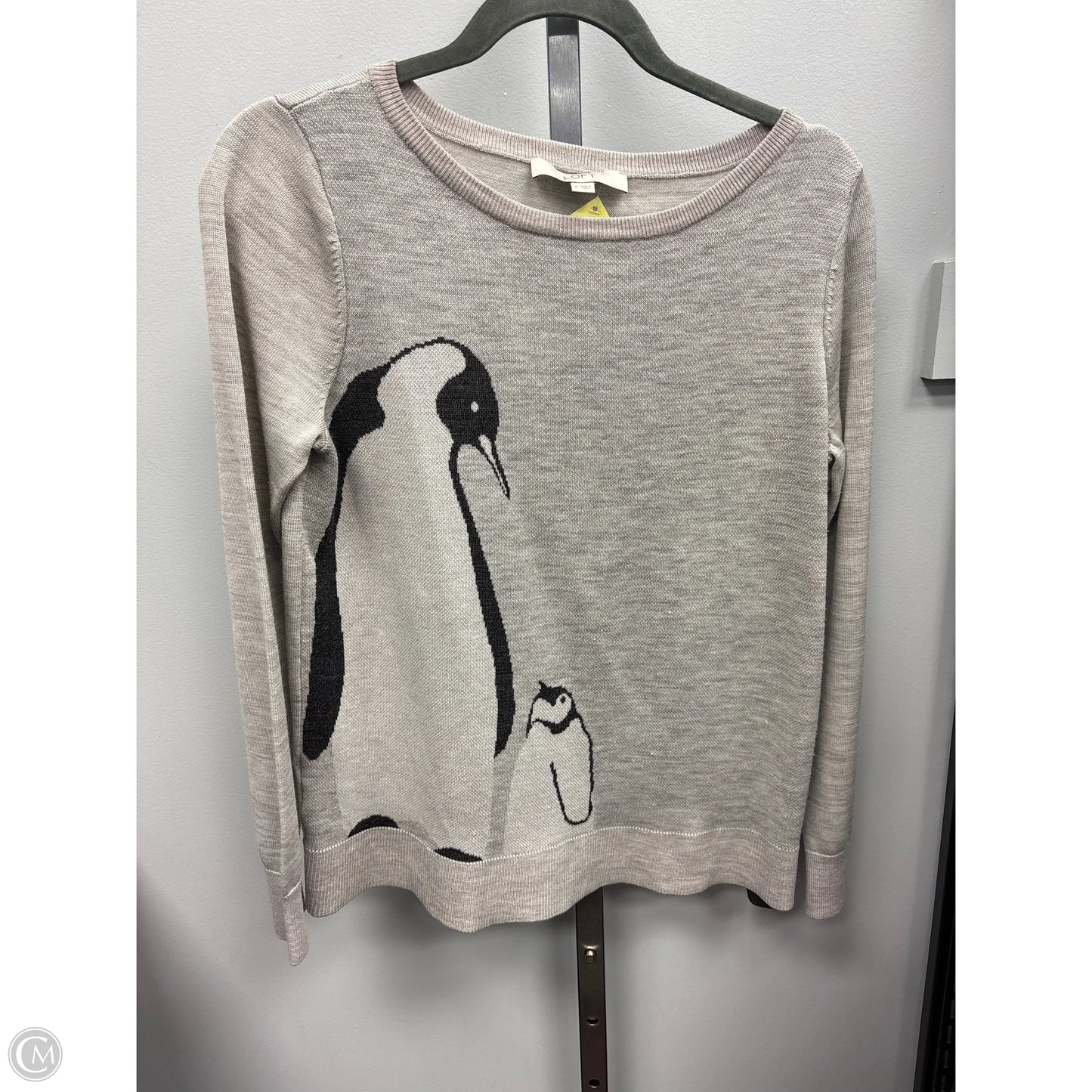 Sweater By Loft In Grey, Size: M