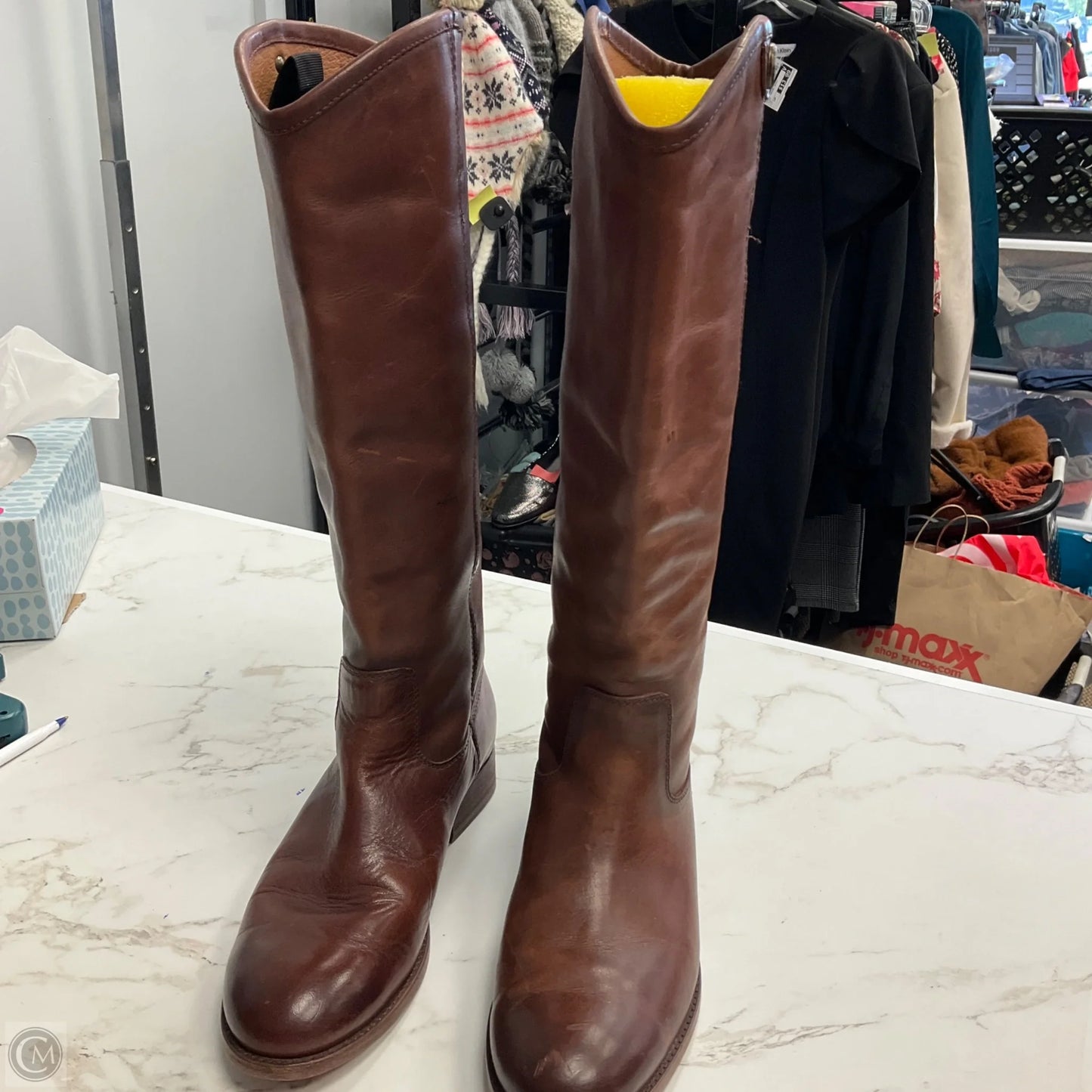 Boots Designer By Frye In Brown, Size: 8