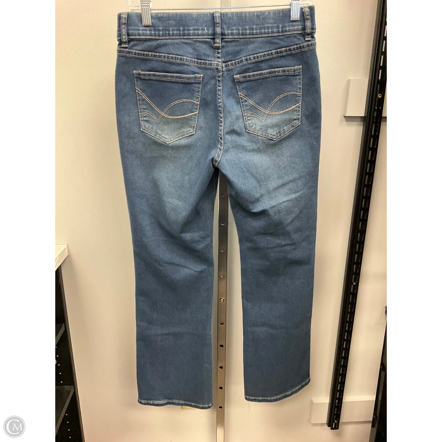 Jeans Flared By Clothes Mentor In Blue Denim, Size: L