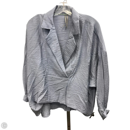 Top Long Sleeve By Anthropologie In Blue, Size: S