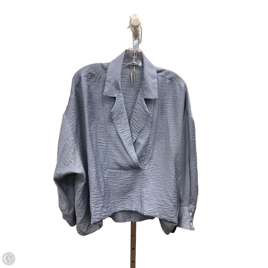 Top Long Sleeve By Anthropologie In Blue, Size: S