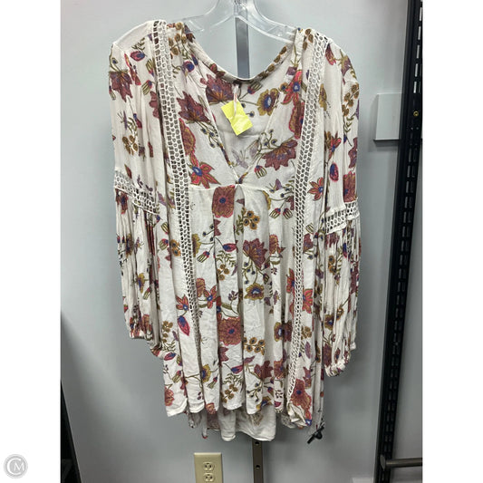 Top Long Sleeve By Free People In Floral Print, Size: M