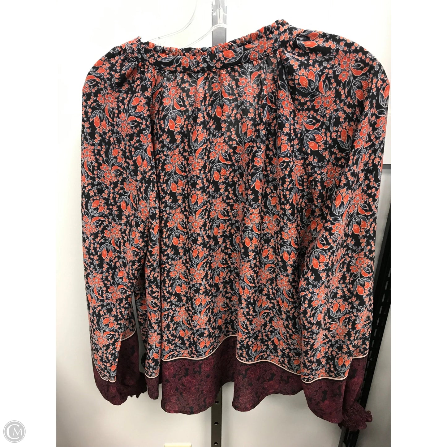 Top Long Sleeve By Astr In Floral Print, Size: M