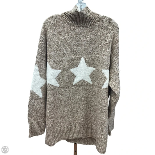 Sweater By Lou And Grey In Tan & White, Size: Xl