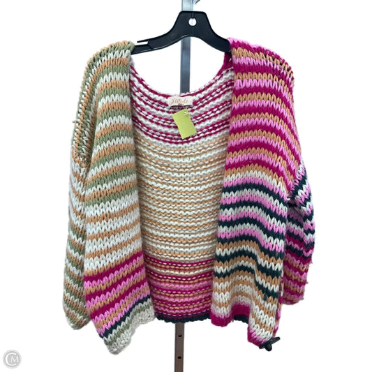 Sweater Cardigan By Listicle In Multi-colored, Size: L