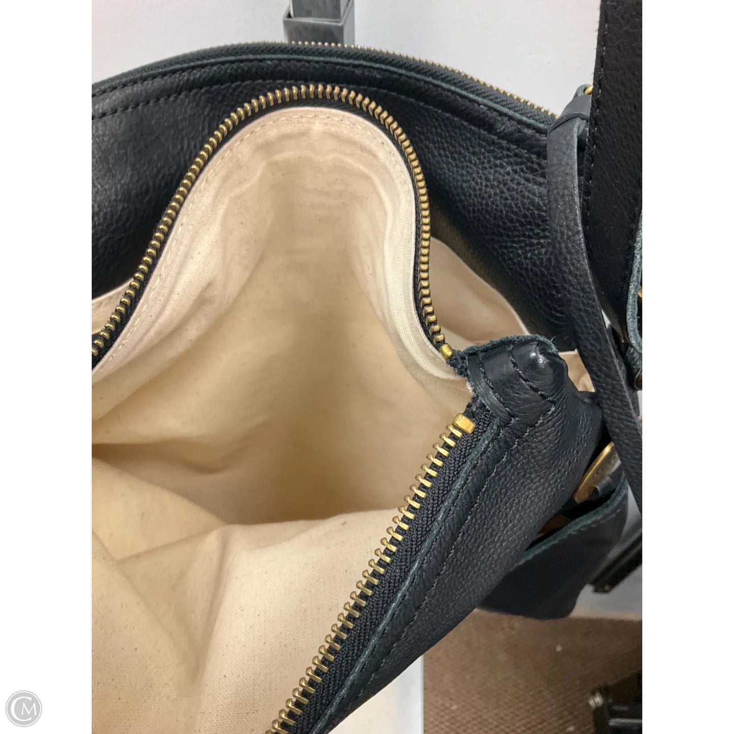 Handbag Leather By Margot, Size: Large