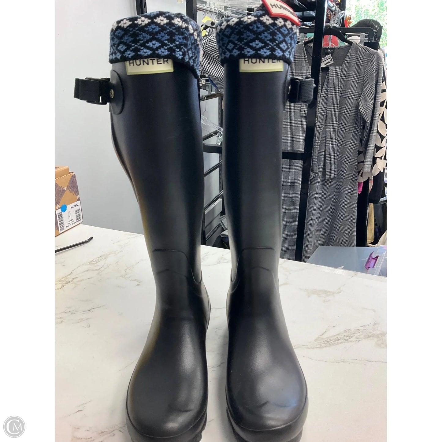 Boots Rain By Hunter In Black, Size: 7