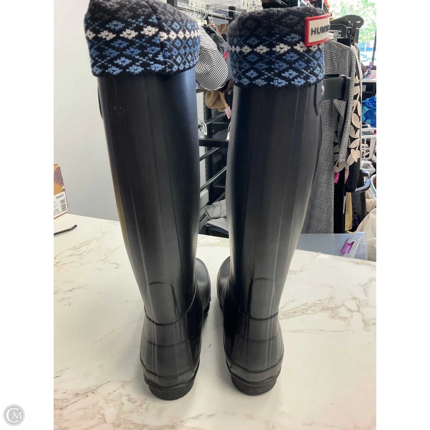 Boots Rain By Hunter In Black, Size: 7