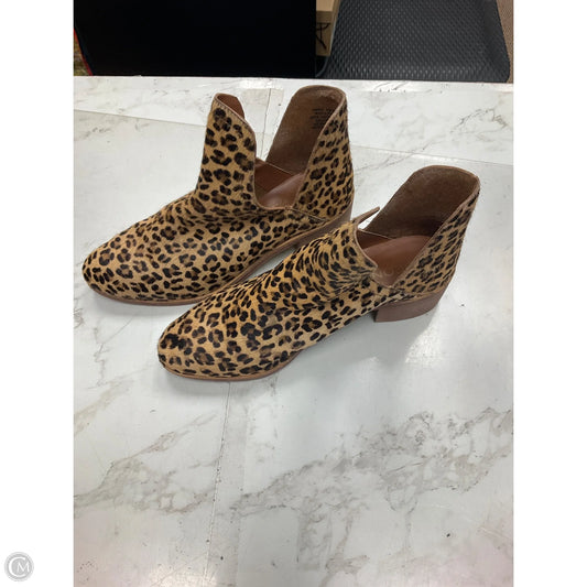 Boots Ankle Heels By Coconuts In Animal Print, Size: 8