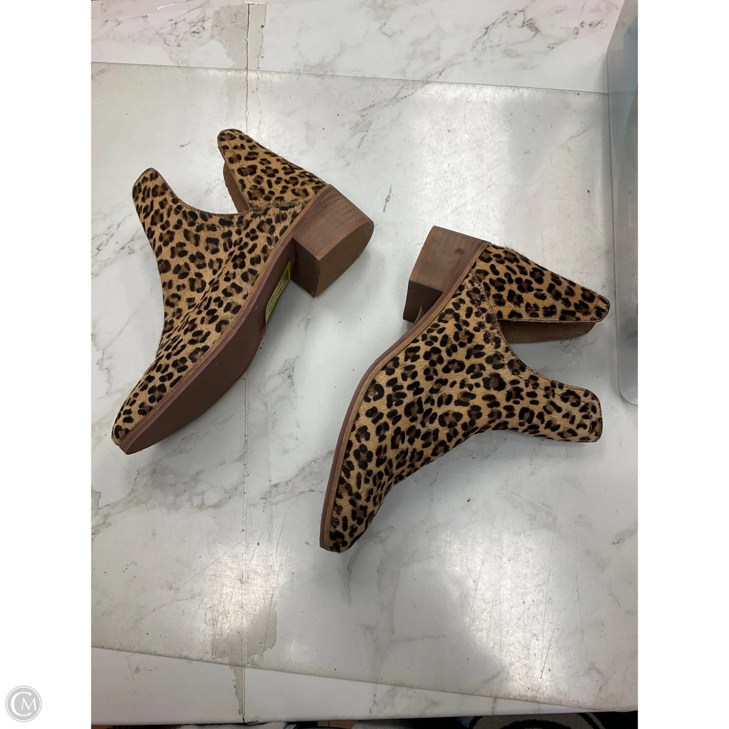 Boots Ankle Heels By Coconuts In Animal Print, Size: 8