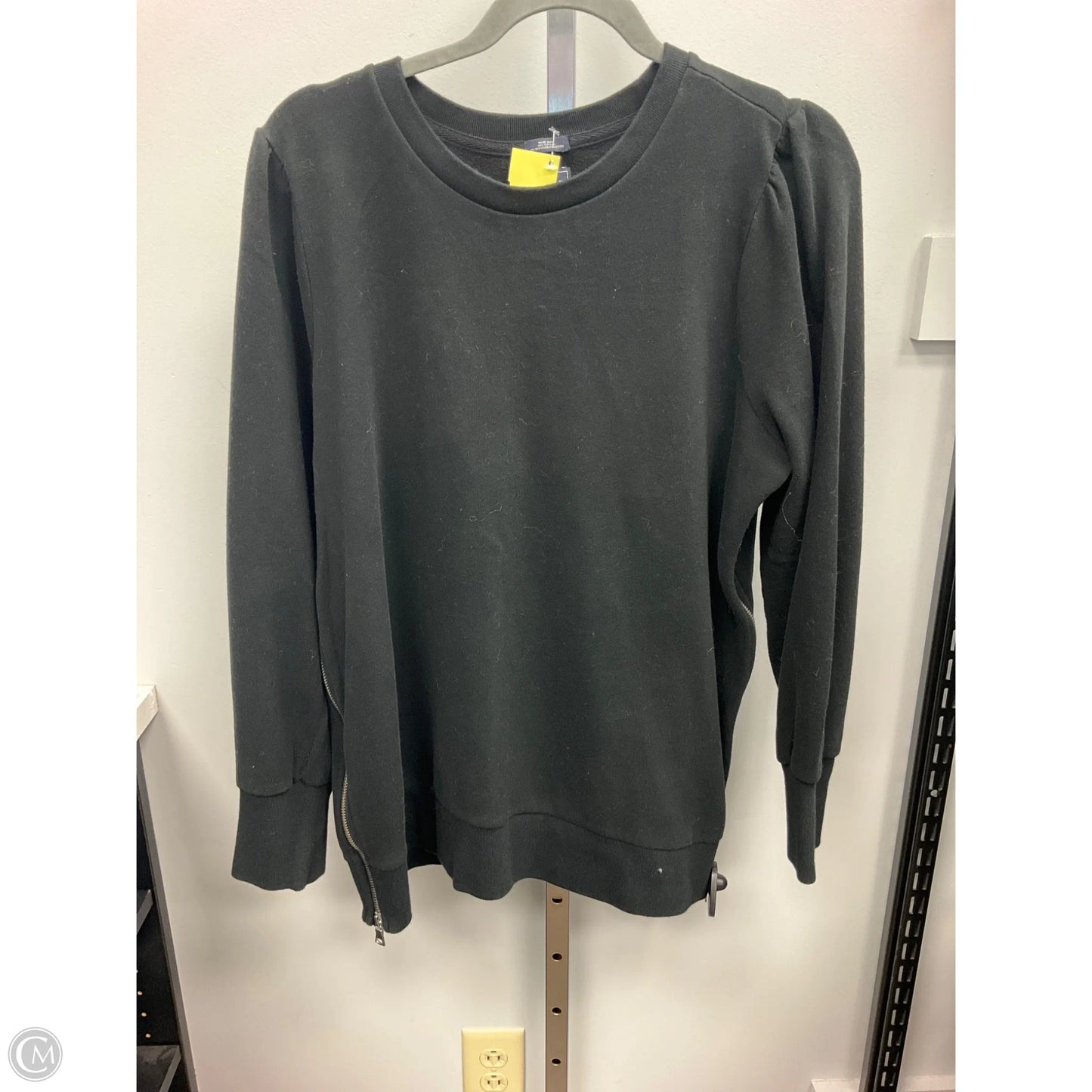 Top Long Sleeve By Gap In Black, Size: L