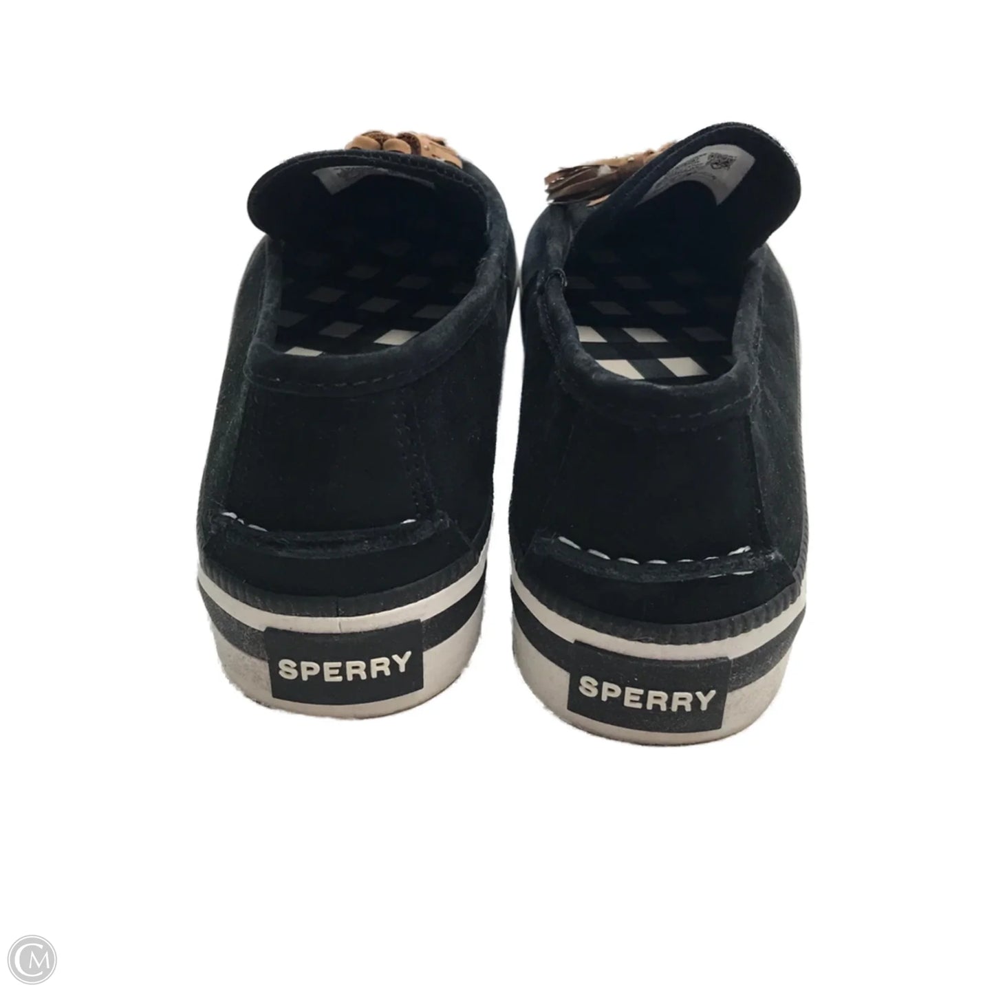 Shoes Heels Platform By Sperry In Black & White, Size: 10