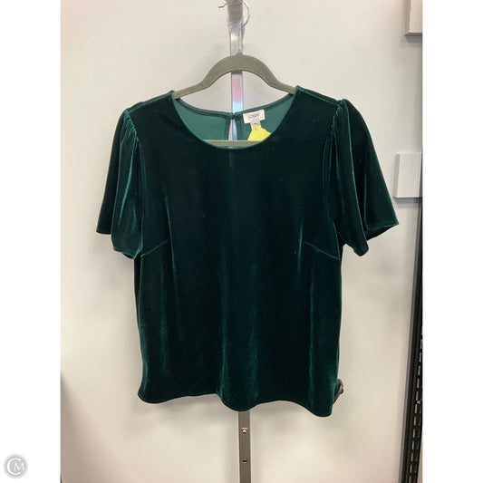 Top Short Sleeve By J. Crew In Green, Size: M