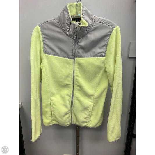 Jacket Faux Fur & Sherpa By Clothes Mentor In Green & Grey, Size: M