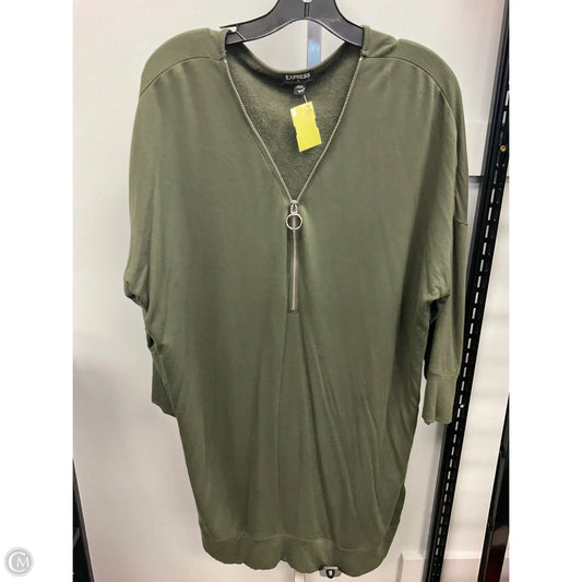 Dress Casual Short By Express In Green, Size: L