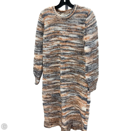 Dress Sweater By Loft In Multi-colored, Size: M