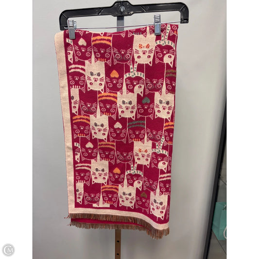 Shawl By Cmc In Red & Tan