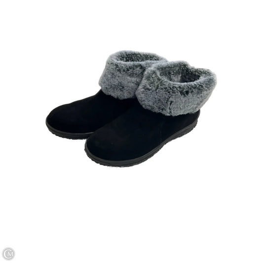 Boots Snow By Minnetonka In Black & Grey, Size: 8
