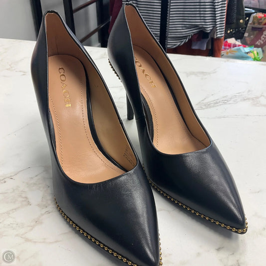 Shoes Designer By Coach In Black, Size: 9