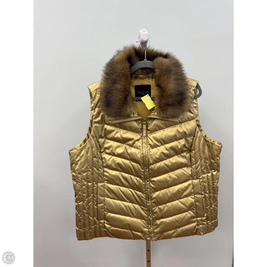 Vest Puffer & Quilted By Talbots In Gold, Size: 2x
