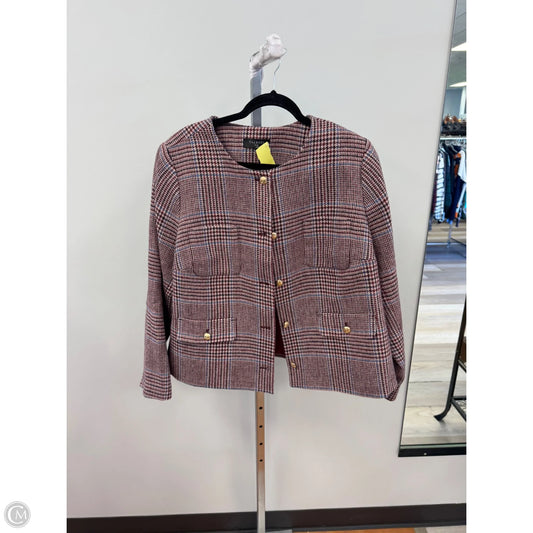 Blazer By Talbots In Plaid Pattern, Size: 16