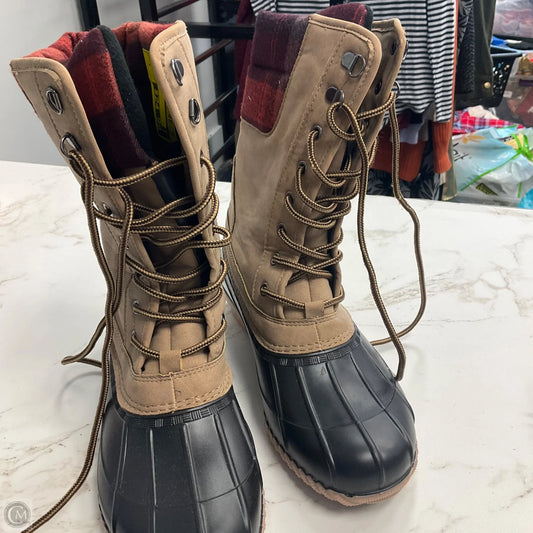 Boots Snow By Maurices In Brown & Tan, Size: 9