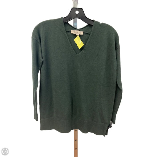 Top Long Sleeve By Loft In Green, Size: Xs