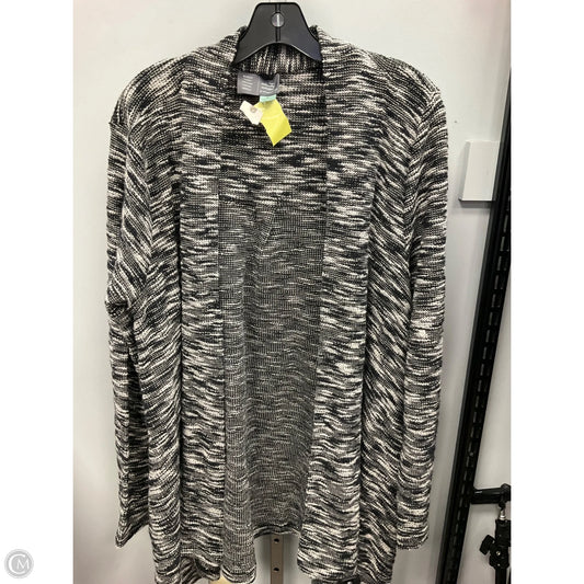 Sweater Cardigan By Saturday/sunday In Black & White, Size: Xl
