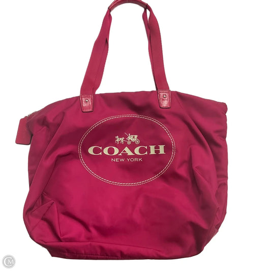 Tote Designer By Coach, Size: Medium
